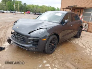 2017 Porsche Macan GTS with VIN WP1AG2A53HLB50635, listed as a IAAI auction lot 41665310 with 100,730 mi miles. Bid and sale history available at carsss.com. Image 2.