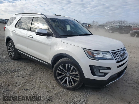 2016 Ford Explorer Platinum with VIN 1FM5K8HT3GGC56465, listed as a Copart auction lot 85738504 with 98,290 mi miles and Salvage Title. Bid and sale history available at DreamBid. Image 4.