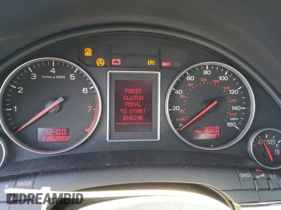 2003 Audi A4 1.8T z VIN WAUJC68E73A377743, wystawiony jako Copart lot #58604895 z przebiegiem 157 497 mil mil oraz Czysty tytuł • Clean title. Historia ofert i sprzedaży dostępna na DreamBid. Obrazek 9.