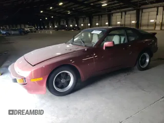 1984 Porsche 944 with VIN WP0AA0948EN461206, listed as a Copart auction lot 43544955 with 15,862 mi miles and Salvage Title. Bid and sale history available at carsss.com. Image 1.