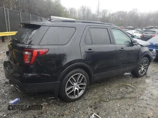 2017 Ford Explorer Sport with VIN 1FM5K8GT9HGB38228, listed as a Copart auction lot 44203005 with Not Provided miles and Salvage Title. Bid and sale history available at carsss.com. Image 3.