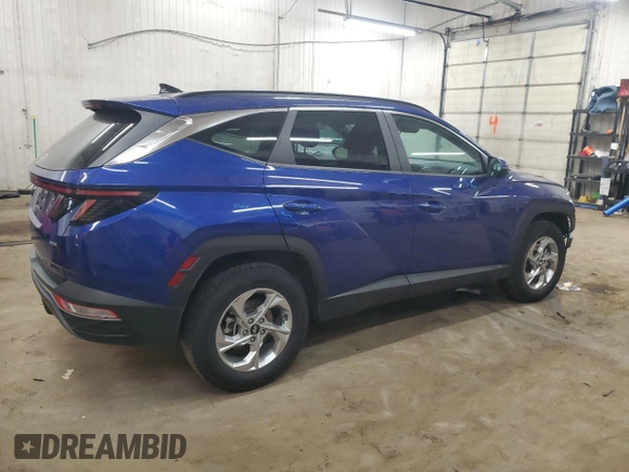 2022 Hyundai Tucson SEL with VIN 5NMJBCAE9NH018370, listed as a Copart auction lot 49783965 with 56,285 mi miles and Salvage Title. Bid and sale history available at carsss.com. Image 3.