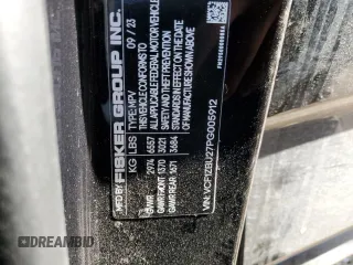 2023 Fisker Ocean One with VIN VCF1ZBU27PG005912, listed as a Copart auction lot 42218115 with Not Provided miles and Salvage Title. Bid and sale history available at carsss.com. Image 13.