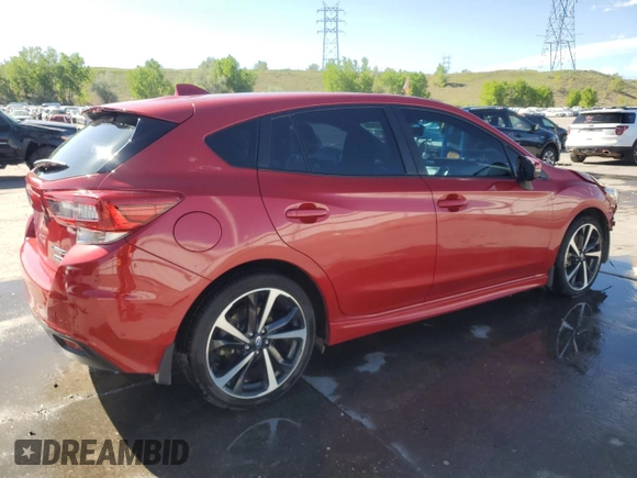 2020 Subaru Impreza Special Sports with VIN 4S3GTAJ66L1700165, listed as a Copart auction lot 57432505 with 25,705 mi miles and Salvage title. Bid and sale history available at DreamBid. Image 3.