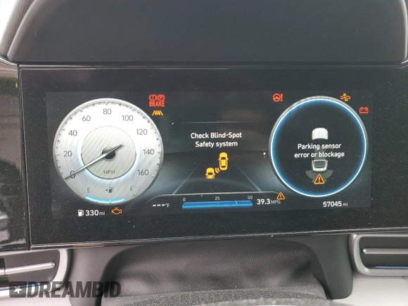 2021 Hyundai Elantra Limited with VIN 5NPLP4AG1MH029012, listed as a Copart auction lot 47179685 with 57,045 mi miles and Salvage Title. Bid and sale history available at DreamBid. Image 9.