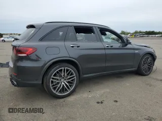 2021 Mercedes-Benz GLC with VIN W1N0G6EB8MF891675, listed as a Copart auction lot 71702724 with 53,998 mi miles and Salvage Title. Bid and sale history available at carsss.com. Image 3.