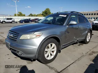 2004 Infiniti FX35 with VIN JNRAS08U74X100776, listed as a Copart auction lot 75717234 with 193,347 mi miles and Salvage Title. Bid and sale history available at carsss.com. Image 1.