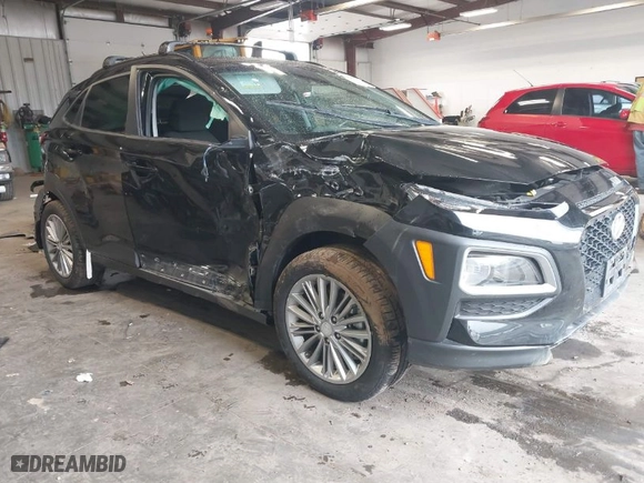 2020 Hyundai Kona SEL with VIN KM8K2CAA1LU404445, listed as a IAAI auction lot 41919384 with 46,322 mi miles. Bid and sale history available at carsss.com. Image 1.