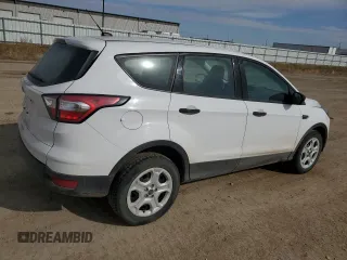 2018 Ford Escape S with VIN 1FMCU0F70JUC60202, listed as a Copart auction lot 46696365 with 97,236 mi miles and Salvage Title. Bid and sale history available at carsss.com. Image 3.