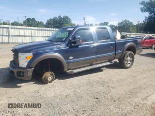 2015 Ford F-250 Lariat z VIN 1FT7W2BT6FED38675, wystawiony jako Copart lot #62447735 z przebiegiem 119 441 mil mil oraz Szkoda całkowita • Salvage title. Historia ofert i sprzedaży dostępna na DreamBid. Obrazek 1.