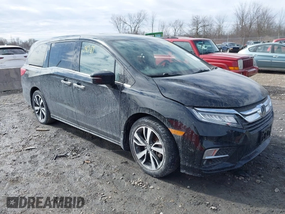 2018 Honda Odyssey Elite with VIN 5FNRL6H96JB079780, listed as a IAAI auction lot 41804787 with 62,861 mi miles. Bid and sale history available at carsss.com. Image 1.