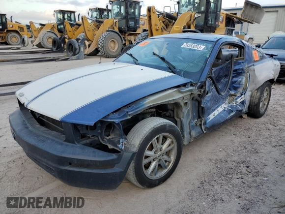 2008 Ford Mustang Deluxe with VIN 1ZVHT80N985132853, listed as a Copart auction lot 46441935 with Not provided miles and Salvage title. Bid and sale history available at DreamBid. Image 1.