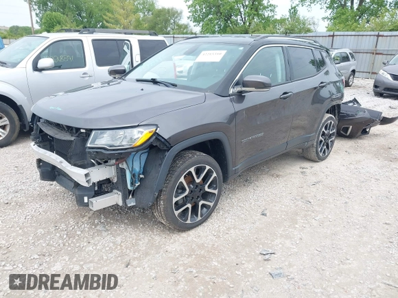 2018 Jeep Compass Limited with VIN 3C4NJDCB1JT481078, listed as a IAAI auction lot 42215310 with 58,629 mi miles and . Bid and sale history available at DreamBid. Image 2.