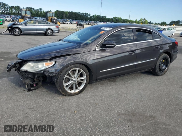 2010 Volkswagen CC Luxury with VIN WVWHL7AN3AE520131, listed as a Copart auction lot 55676515 with 111,128 mi miles and Salvage title. Bid and sale history available at DreamBid. Image 1.