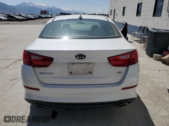 2015 Kia Optima LX with VIN KNAGM4A73F5664551, listed as a Copart auction lot 54159005 with 103,170 mi miles and Salvage Title. Bid and sale history available at carsss.com. Image 6.