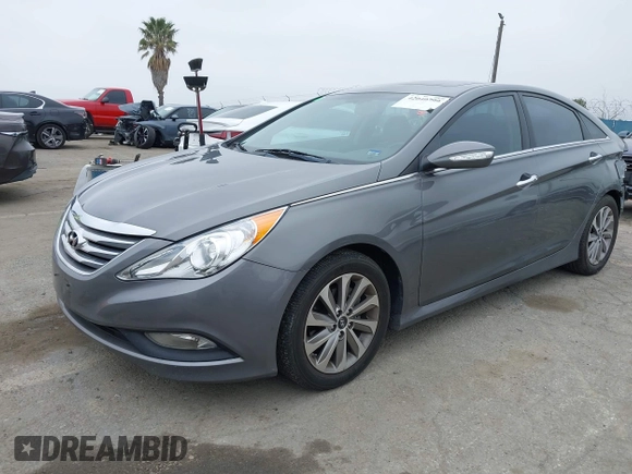 2014 Hyundai Sonata SE with VIN 5NPEC4AC3EH876729, listed as a IAAI auction lot 42040799 with 50,395 mi miles and . Bid and sale history available at DreamBid. Image 2.