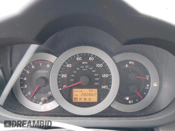 2007 Toyota RAV4 with VIN JTMBD33V575057166, listed as a IAAI auction lot 42015734 with 202,862 mi miles. Bid and sale history available at carsss.com. Image 7.