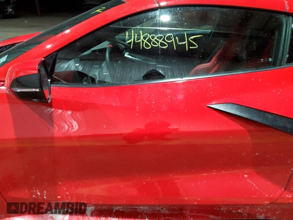 2024 Chevrolet Corvette 1LT z VIN 1G1YA2D46R5123805, wystawiony jako Copart lot #44888945 z przebiegiem Nie podano mil oraz Szkoda całkowita • Salvage title. Historia ofert i sprzedaży dostępna na DreamBid. Obrazek 7.
