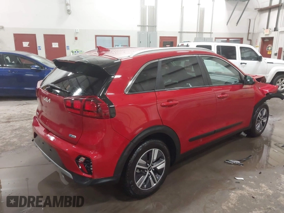 2022 Kia Niro LXS with VIN KNDCB3LC0N5549786, listed as a IAAI auction lot 41878530 with 25,295 mi miles. Bid and sale history available at carsss.com. Image 4.