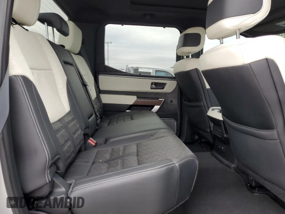 2023 Toyota Tundra Capstone Hybrid с VIN 5TFVC5DB6PX032166, выставлен на аукционе Copart как лот 42430465 с пробегом 39 910 миль миль и Списание • Salvage title. История ставок и продаж доступна на DreamBid. Изображение 10.