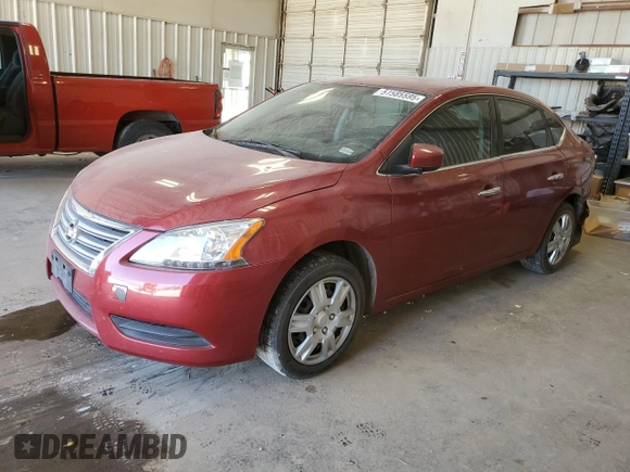 2014 Nissan Sentra S with VIN 3N1AB7AP1EY229225, listed as a Copart auction lot 51585595 with 193,577 mi miles and Salvage Title. Bid and sale history available at DreamBid. Image 1.