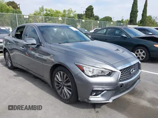 2020 Infiniti Q50 Luxe with VIN JN1EV7AP5LM204711, listed as a IAAI auction lot 42575155 with 29,895 mi miles and . Bid and sale history available at DreamBid. Image 1.