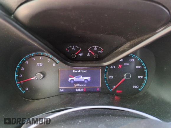 2021 Chevrolet Colorado 4WD Z71 with VIN 1GCGTDEN3M1294348, listed as a Copart auction lot 50336825 with 83,831 mi miles and Salvage title. Bid and sale history available at DreamBid. Image 9.