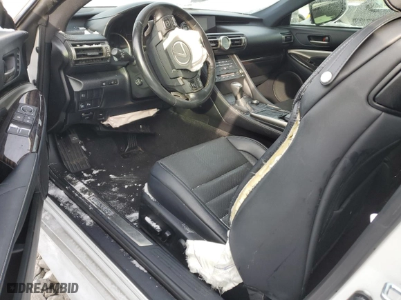 2019 Lexus RC with VIN JTHHA5BC3K5009445, listed as a Copart auction lot 41396445 with 56,707 mi miles and Salvage Title. Bid and sale history available at carsss.com. Image 8.
