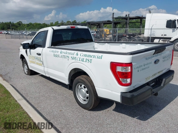 2023 Ford F-150 XL with VIN 1FTMF1CP7PKF84555, listed as a IAAI auction lot 42197597 with 12,216 mi miles and . Bid and sale history available at DreamBid. Image 3.