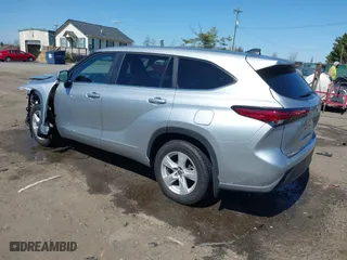 2023 Toyota Highlander L with VIN 5TDKDRAH6PS502220, listed as a IAAI auction lot 41907736 with 67,977 mi miles. Bid and sale history available at carsss.com. Image 3.