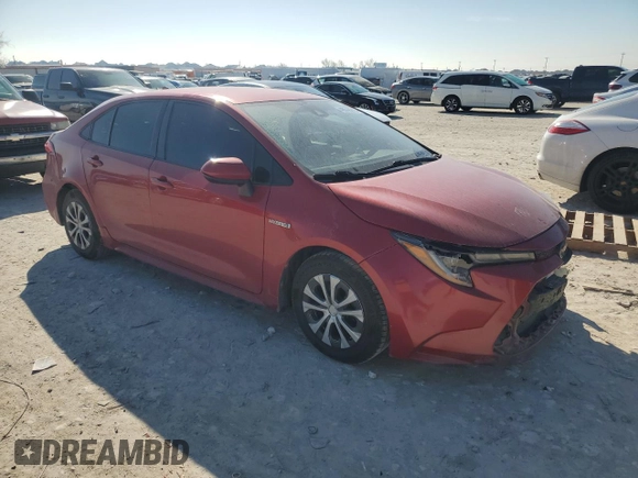 2021 Toyota Corolla Hybrid LE with VIN JTDEAMDE0MJ031541, listed as a Copart auction lot 46516215 with 272,892 mi miles and Salvage Title. Bid and sale history available at carsss.com. Image 4.