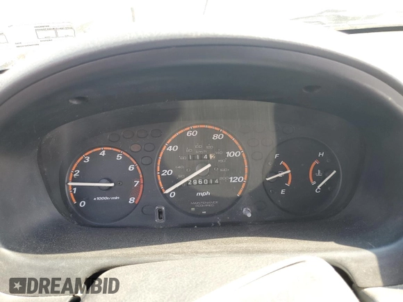 2001 Honda CR-V LX with VIN JHLRD174X1C001721, listed as a Copart auction lot 49650405 with 296,014 mi miles and Salvage Title. Bid and sale history available at carsss.com. Image 9.