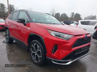2021 Toyota RAV4 Prime XSE with VIN JTMEB3FV1MD068861, listed as a IAAI auction lot 41886464 with 34,120 mi miles. Bid and sale history available at carsss.com. Image 1.