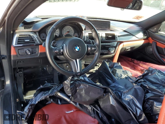 2018 BMW M4 with VIN WBS4Y9C54JAA85700, listed as a Copart auction lot 75889994 with Not Provided miles and Salvage Title. Bid and sale history available at carsss.com. Image 8.
