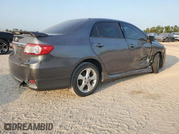 2013 Toyota Corolla L with VIN 5YFBU4EEXDP170595, listed as a Copart auction lot 66574674 with 117,260 mi miles and Clean Title. Bid and sale history available at carsss.com. Image 3.