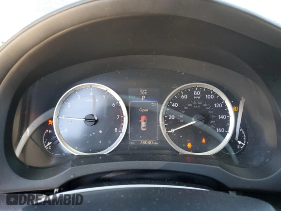 2015 Lexus IS 250 with VIN JTHBF1D20F5055633, listed as a Copart auction lot 48761885 with 78,040 mi miles and Salvage Title. Bid and sale history available at DreamBid. Image 9.