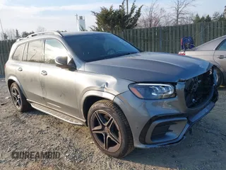 2025 Mercedes-Benz GLS 450 with VIN 4JGFF5KEXSB308035, listed as a IAAI auction lot 41814613 with 1,985 mi miles and . Bid and sale history available at DreamBid. Image 1.