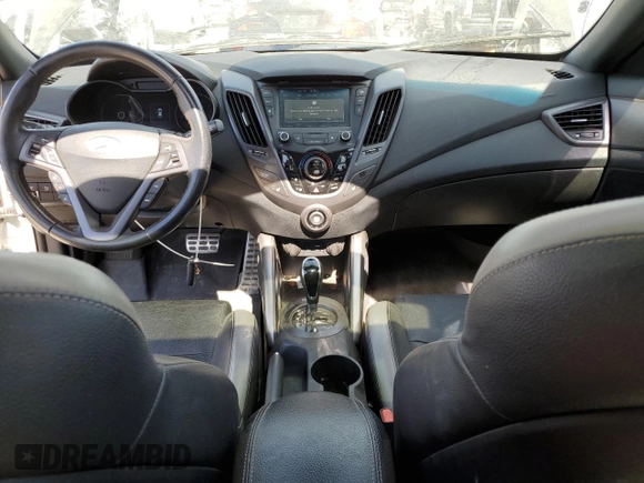 2016 Hyundai Veloster Turbo with VIN KMHTC6AE6GU302425, listed as a Copart auction lot 57547873 with 83,854 mi miles. Bid and sale history available at carsss.com. Image 8.