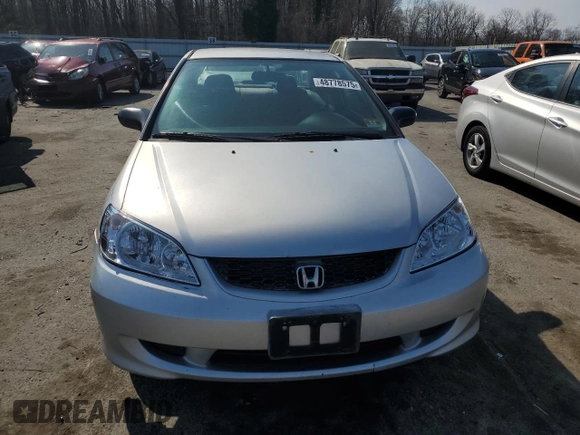 2004 Honda Civic LX with VIN 1HGEM22554L004730, listed as a Copart auction lot 48778575 with 253,548 mi miles and Salvage Title. Bid and sale history available at DreamBid. Image 5.