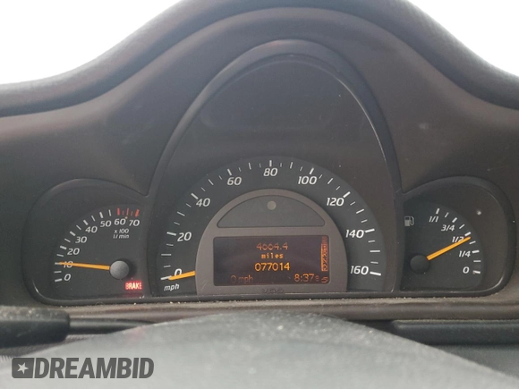 2002 Mercedes-Benz C 230/260/280/320 with VIN WDBRN47J72A327957, listed as a Copart auction lot 66282164 with 77,014 mi miles and Salvage Title. Bid and sale history available at DreamBid. Image 9.