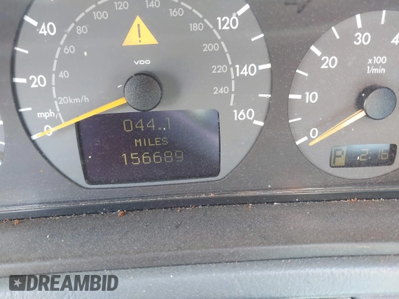 2002 Mercedes-Benz CLK 320/430 with VIN WDBLJ70G62F198257, listed as a IAAI auction lot 41455044 with 156,689 mi miles and . Bid and sale history available at DreamBid. Image 15.