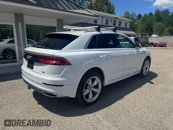 2019 Audi Q8 Premium Plus z VIN WA1BVAF15KD028897, wystawiony jako Copart lot #58662265 z przebiegiem 108 105 mil mil oraz Tytuł czysty. Historia ofert i sprzedaży dostępna na DreamBid. Obrazek 4.