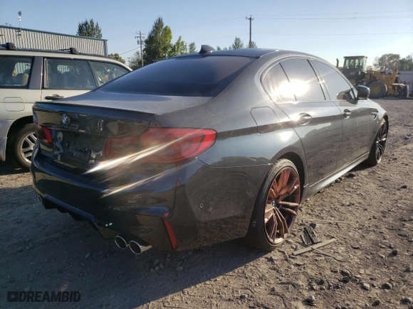 2020 BMW M5 Competition with VIN WBSJF0C07LCE45560, listed as a Copart auction lot 60007782 with 22,474 mi miles and Salvage Title. Bid and sale history available at carsss.com. Image 4.