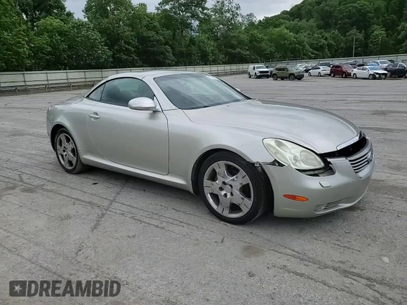 2002 Lexus SC 430 with VIN JTHFN48Y420018791, listed as a Copart auction lot 61790145 with 130,872 mi miles and Salvage title. Bid and sale history available at DreamBid. Image 13.