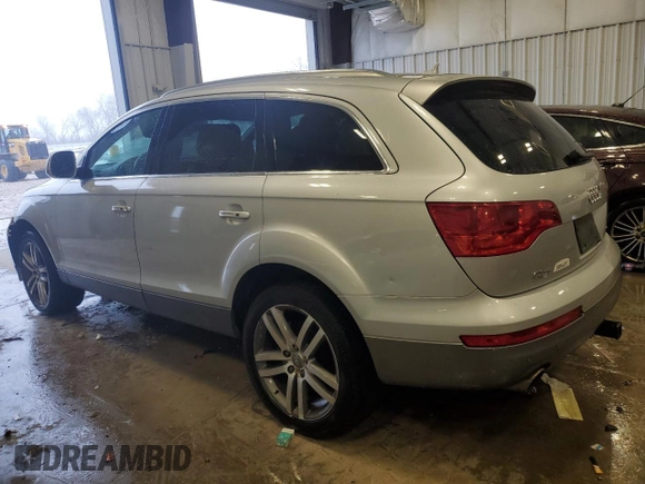 2008 Audi Q7 4.2L Premium with VIN WA1BV74L18D035149, listed as a Copart auction lot 40057944 with 114,490 mi miles and Salvage Title. Bid and sale history available at carsss.com. Image 2.