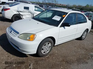 2003 Honda Civic LX with VIN 1HGES16583L004312, listed as a IAAI auction lot 41996828 with 222,270 mi miles. Bid and sale history available at carsss.com. Image 2.