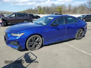 2021 Acura TLX w/A-Spec Package with VIN 19UUB6F52MA000536, listed as a Copart auction lot 50015785 with 81,798 mi miles and Salvage Title. Bid and sale history available at carsss.com. Image 1.