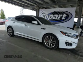 2015 Kia Optima SXL Turbo with VIN 5XXGR4A60FG393083, listed as a Copart auction lot 53338165 with Not Provided miles and Salvage Title. Bid and sale history available at DreamBid. Image 4.