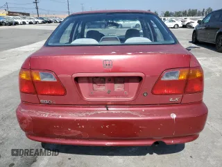 1999 Honda Civic LX with VIN 1HGEJ6670XL002593, listed as a Copart auction lot 68564474 with 255,621 mi miles and Salvage Title. Bid and sale history available at carsss.com. Image 6.