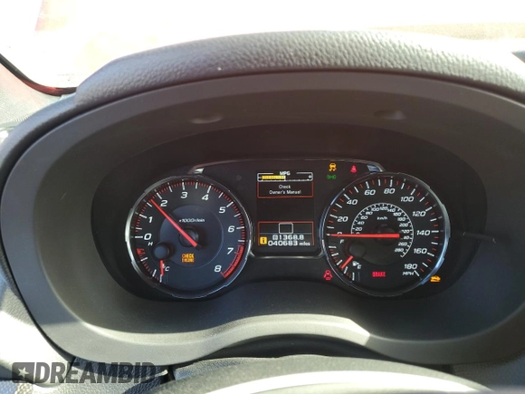 2021 Subaru WRX z VIN JF1VA1A68M9810396, wystawiony jako Copart lot #56335445 z przebiegiem 40 683 mil mil oraz Szkoda całkowita • Salvage title. Historia ofert i sprzedaży dostępna na DreamBid. Obrazek 9.